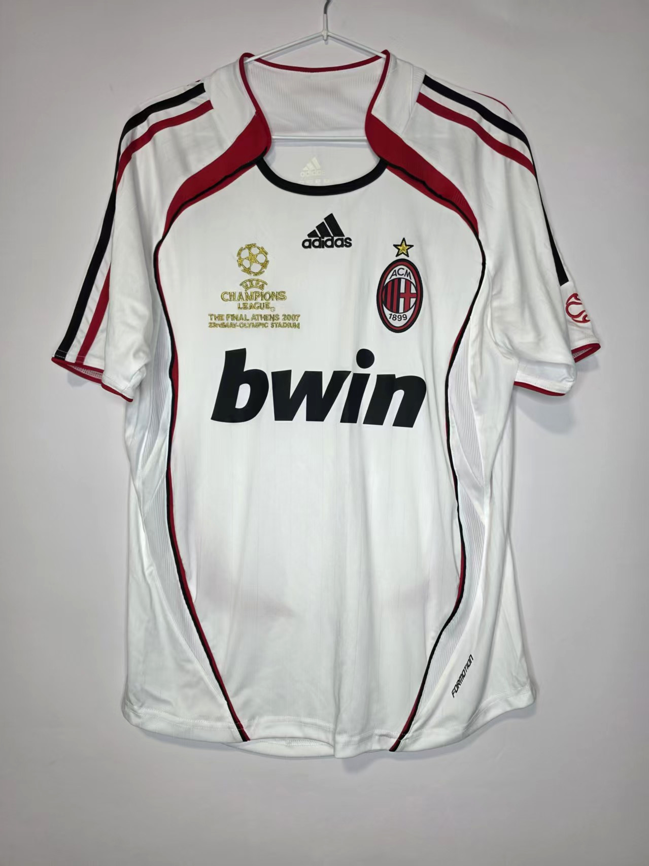 AC Milan 2007 Champions League Final Away Jersey front view