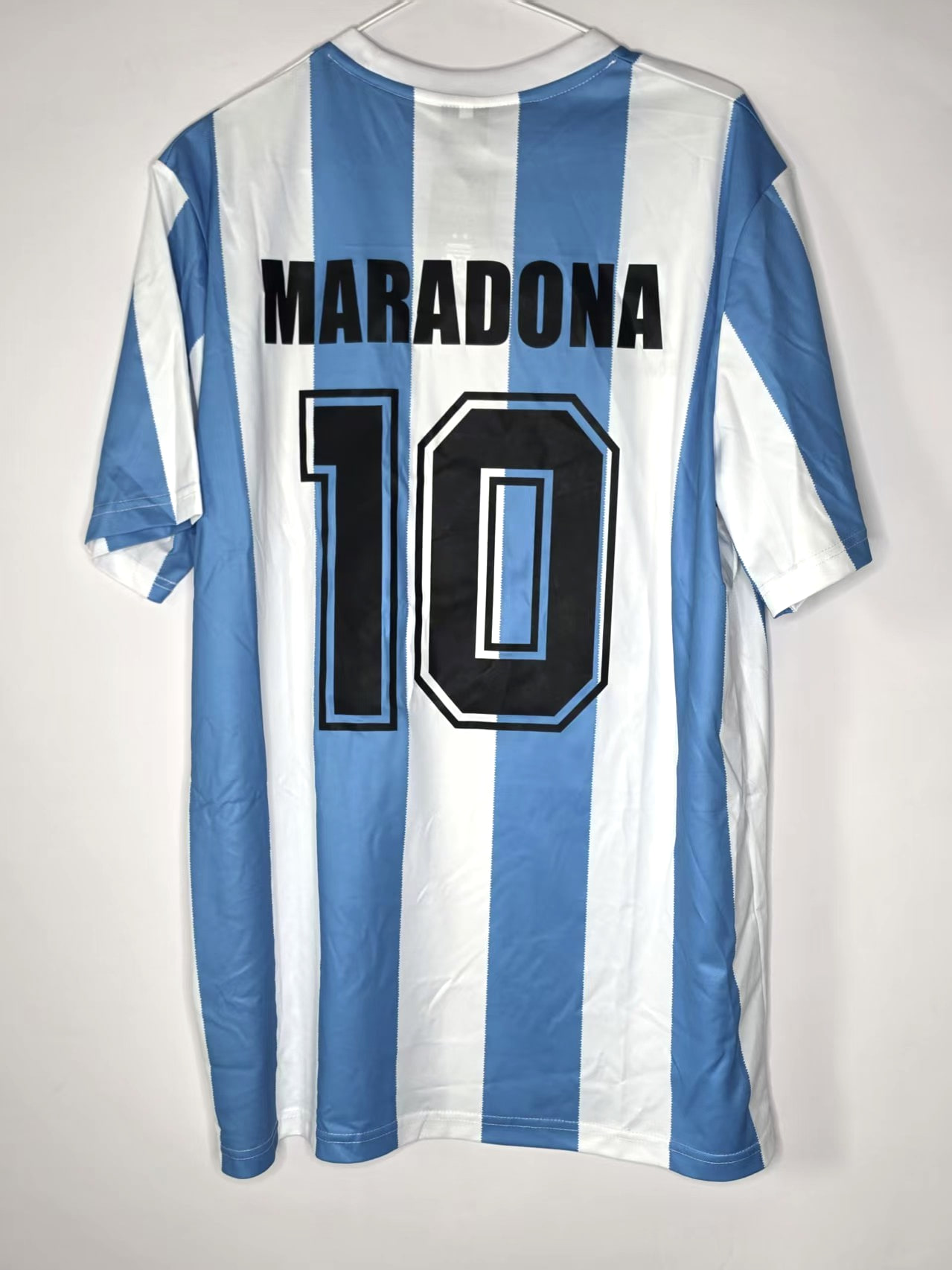 Argentina 1986-Inspired Maradona 10 Home Retro Jersey back view
