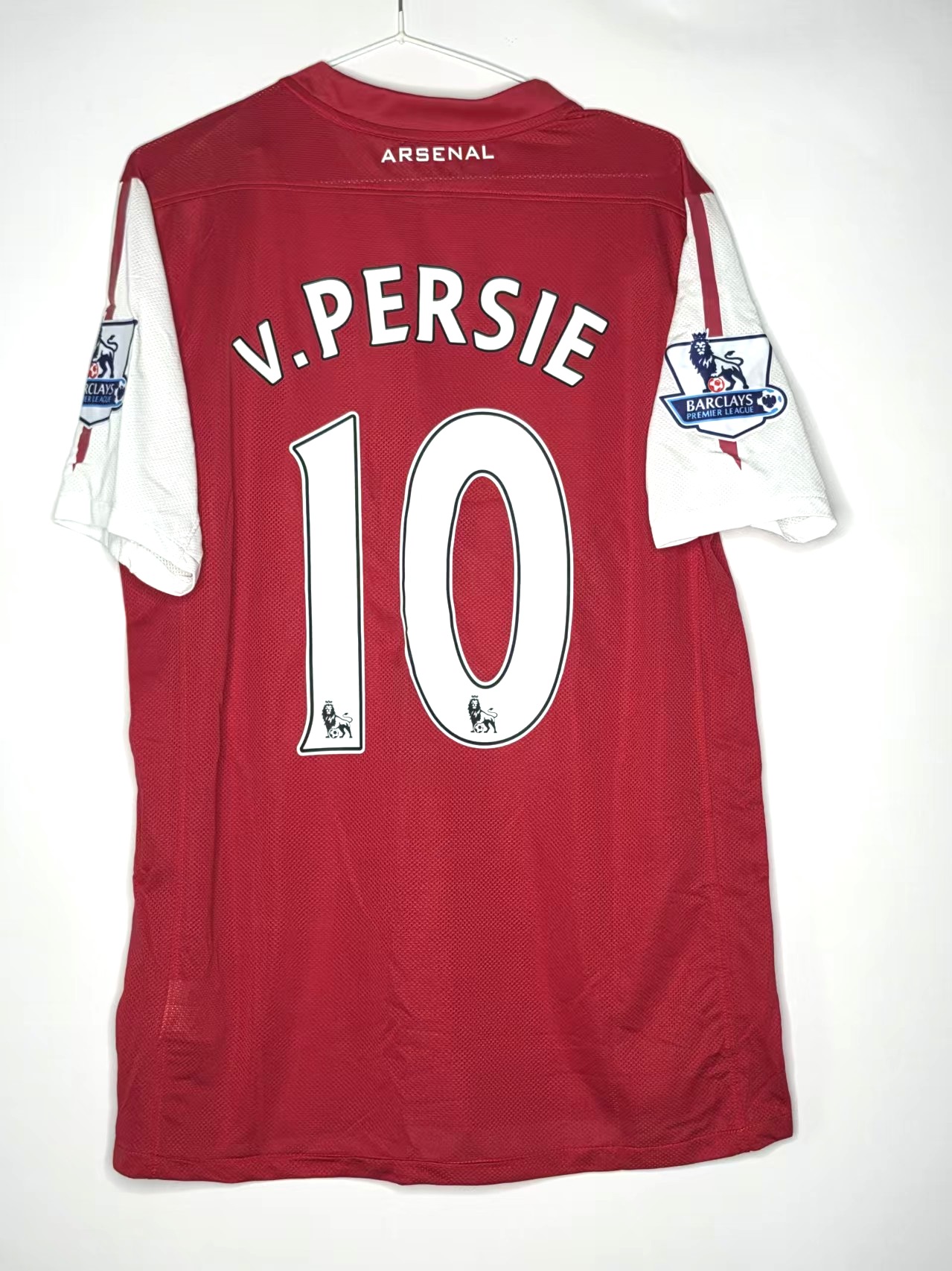 Arsenal 2012/13-Inspired Van Persie #10 Retro Jersey back view