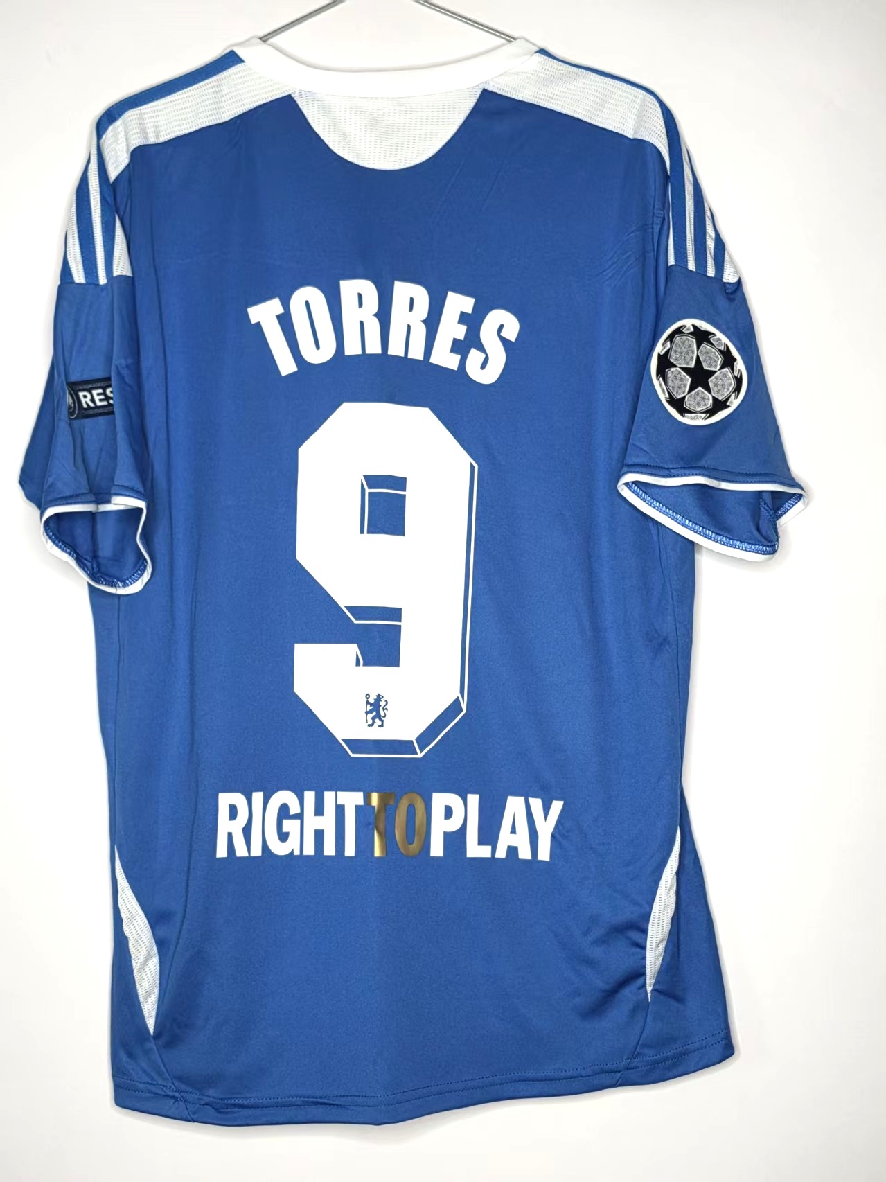 Chelsea 2011/12-Inspired Torres #9 Retro Jersey back view