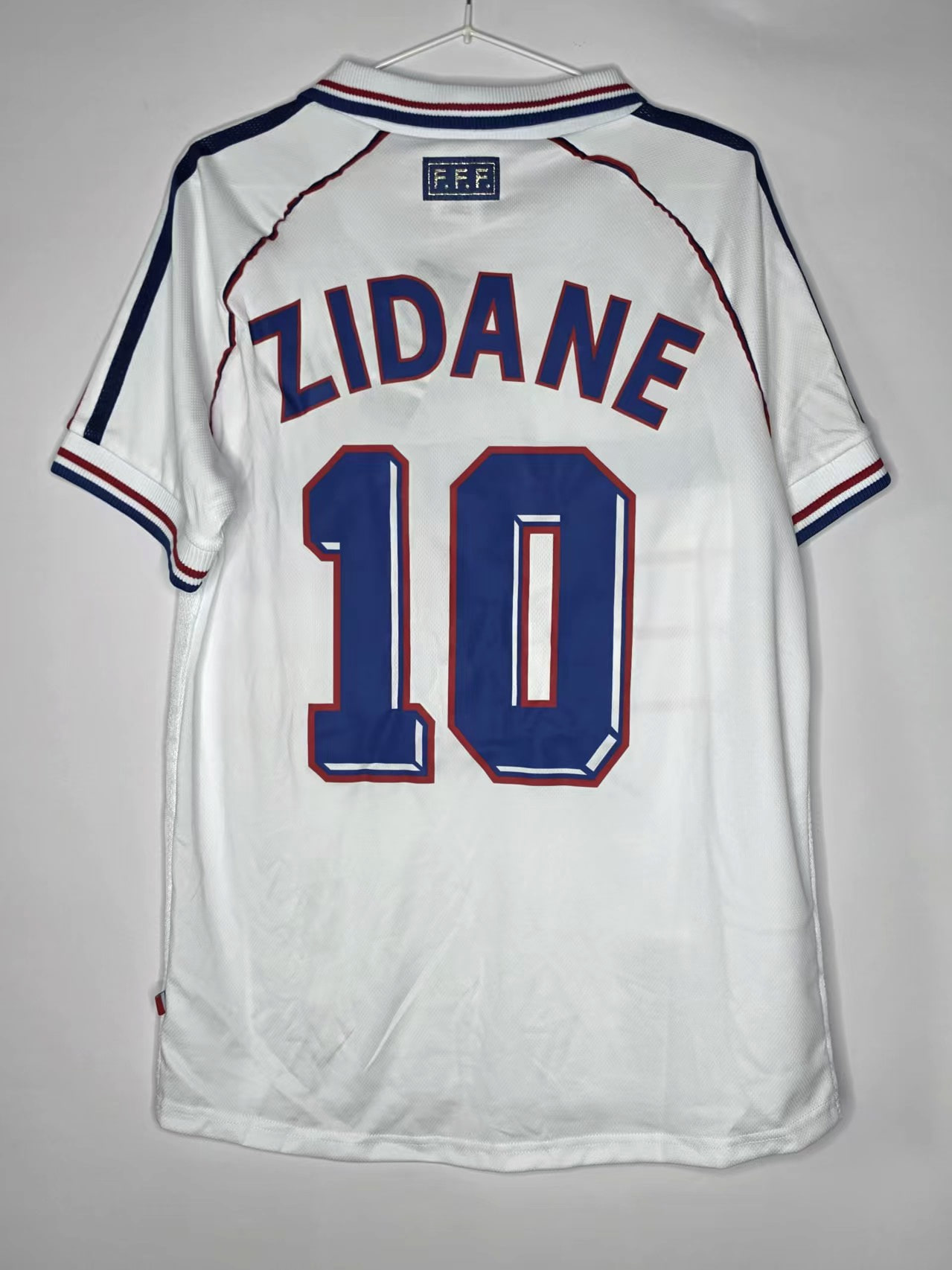 France 1998-Inspired Zidane 10 Away Retro Jersey back view