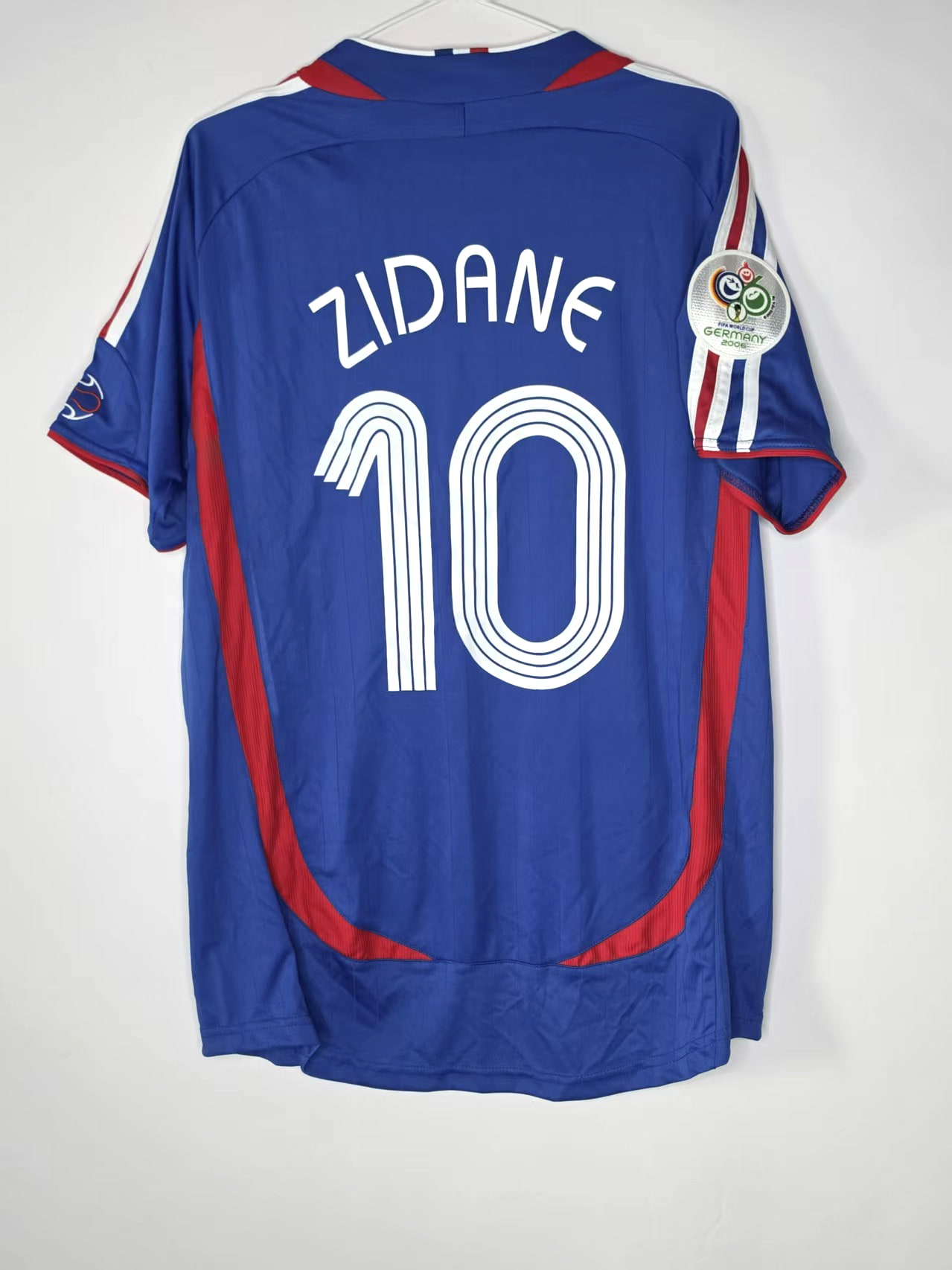 France 2006-Inspired Zidane 10 Home Retro Jersey back view