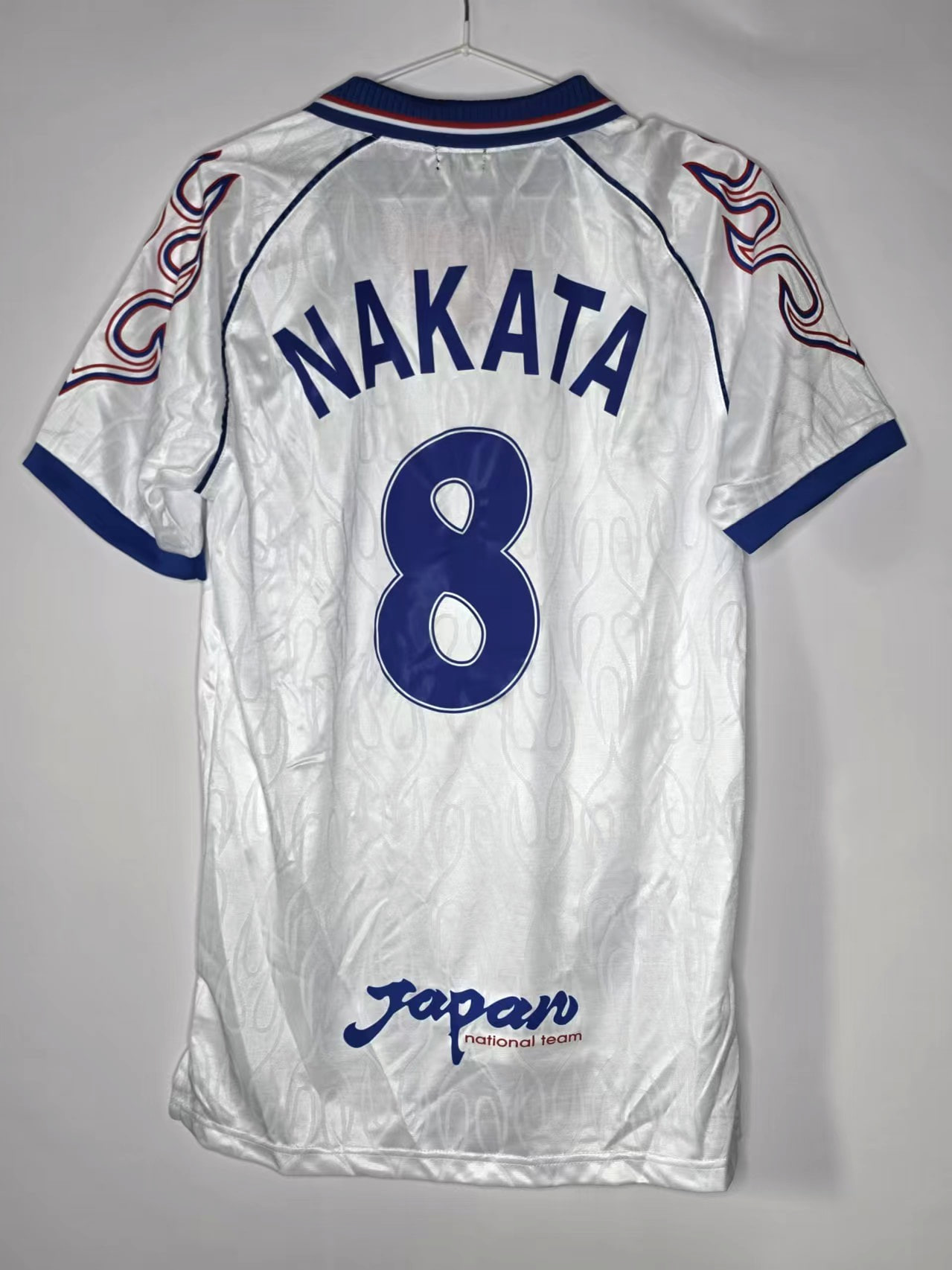 Japan 1998-Inspired Nakata 8 Home Retro Jersey back view