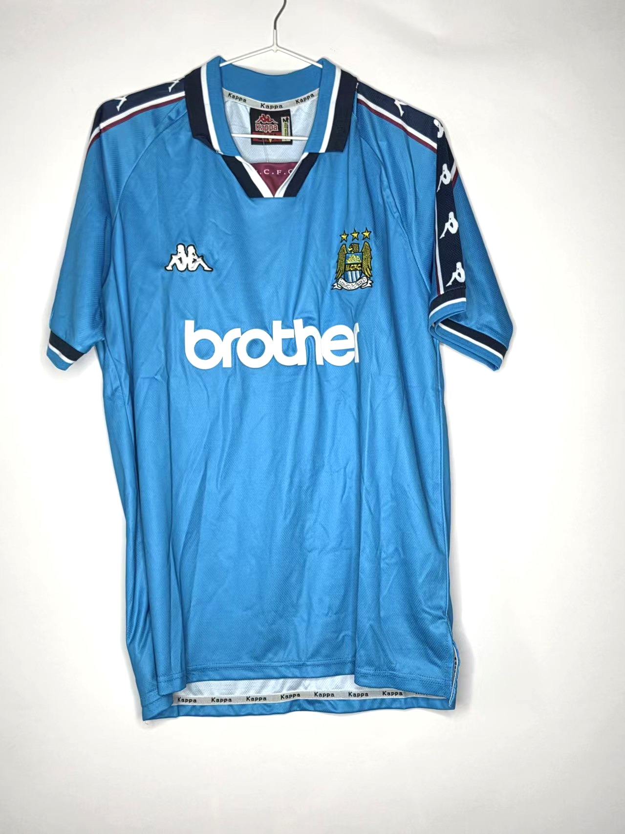 Manchester City 1997/98-Inspired Home Retro Jersey front view