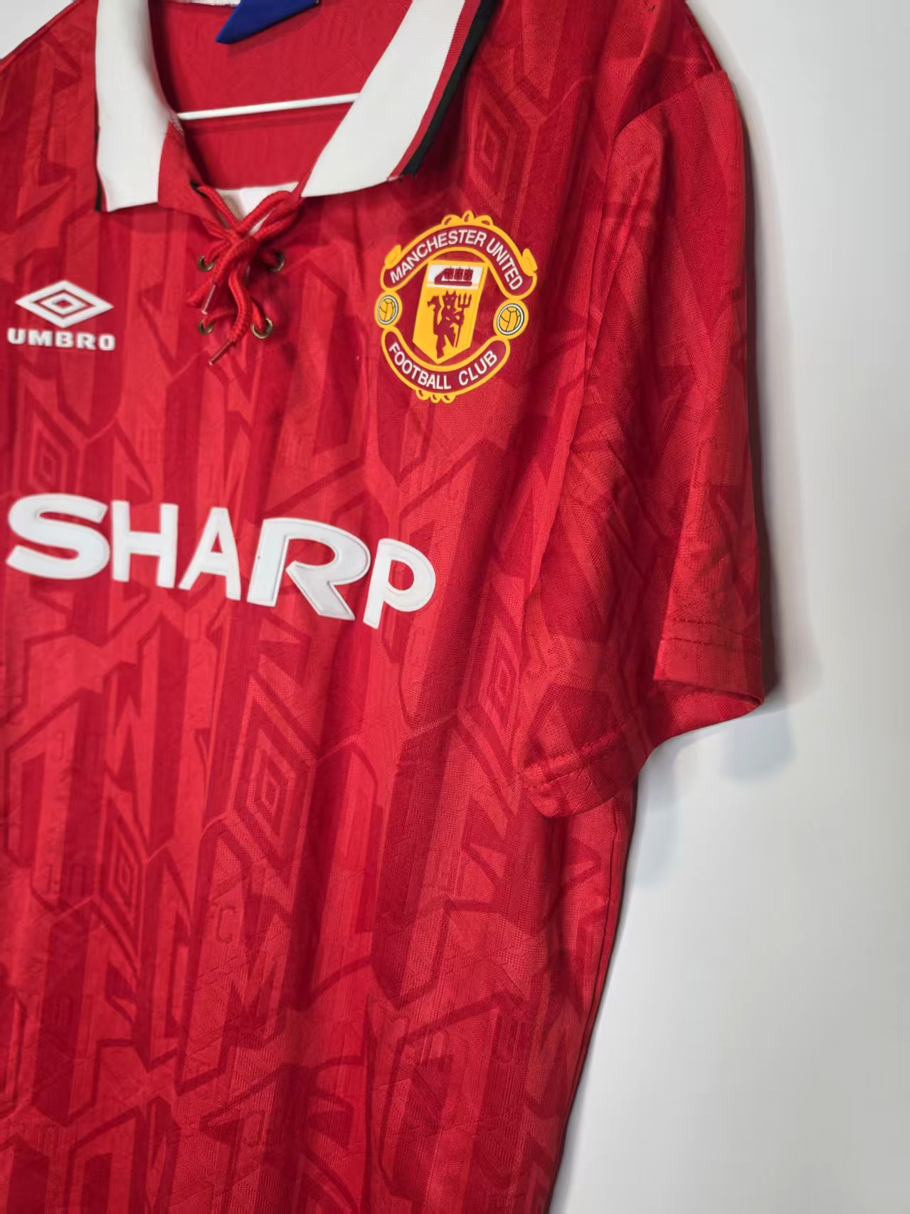 Manchester United 1992/94 Home Lace-Neck Jersey
