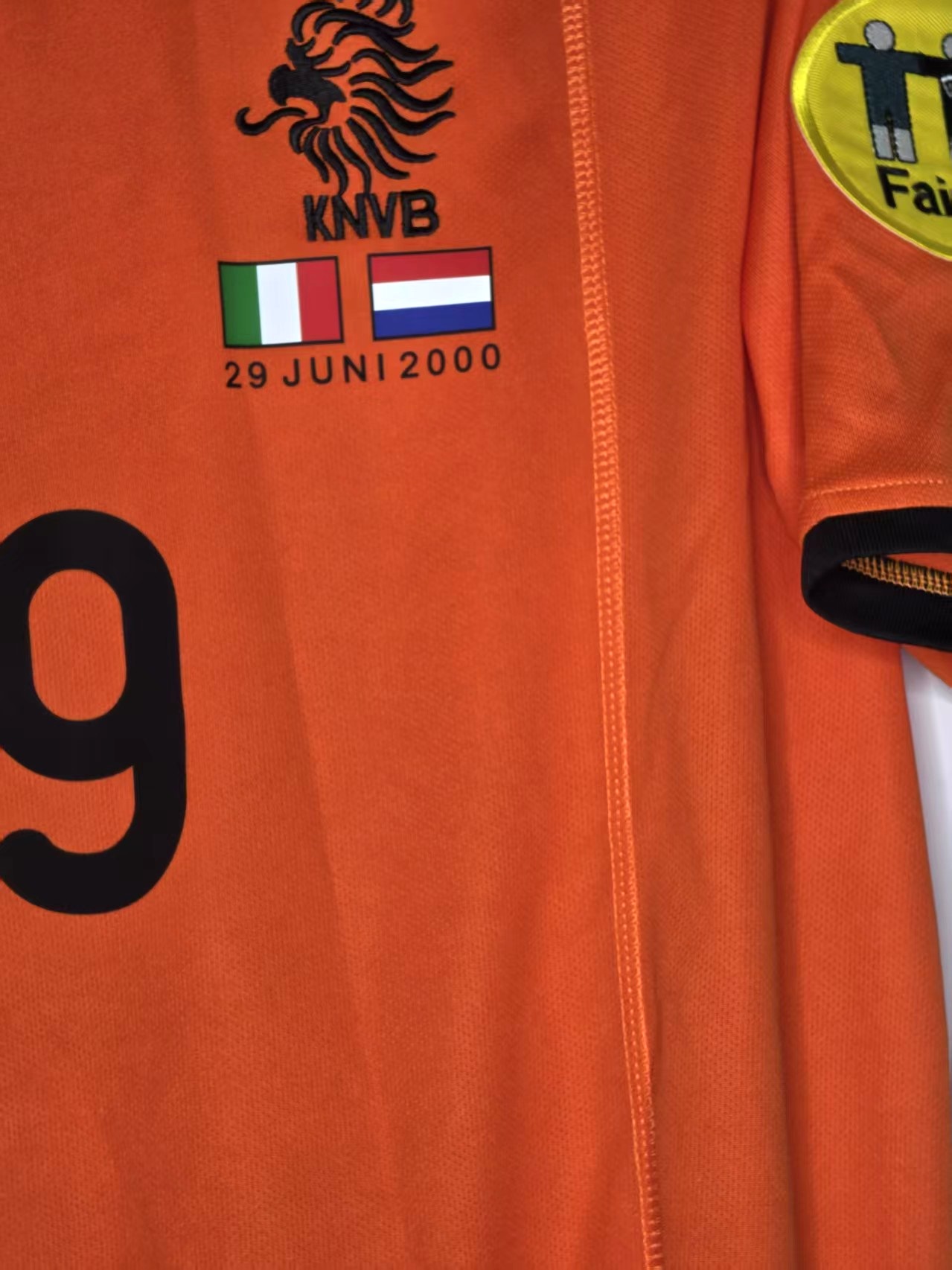 Netherlands 2000-Inspired Kluivert #9 Retro Jersey