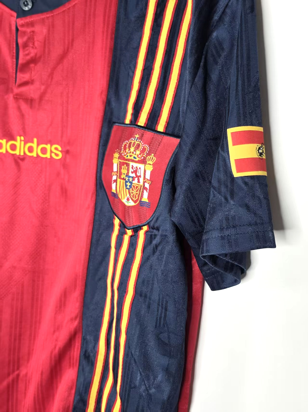 Spain 1998-Inspired Home Retro Jersey