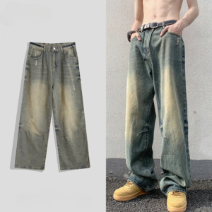 Hip-hop Straight Jeans